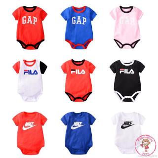 NIKE Infant Baby Bodysuit Short Sleeve Letters Print Rompers