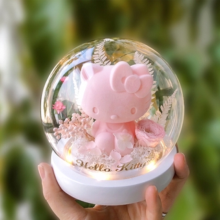 [Genuine Authorization] Popular Hello Kitty rose Nightlight girlfriends hand gift birthday gift valentine's Day gift teacher's Day gift Christmas gifts