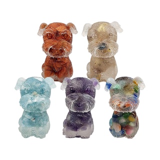 Schnauzer Doggy Crystal Resin Decoration (17 Types to Choose)