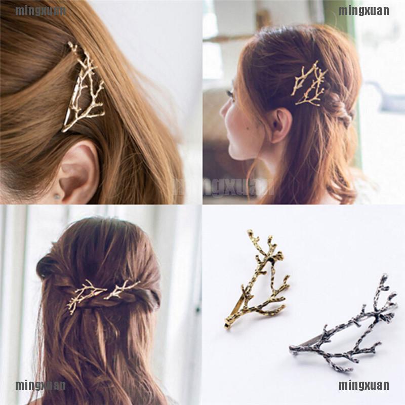 Celebrity Metal Tree Branch Hairpins Gold Silver Hair Clips for Lady Bobby Pin\u2764XUAN1