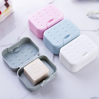Waterproof With Absorbent Sponge Pad Portable Travel Lock Soap Box