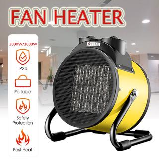 Ready Stock 2000W/3000W Portable Ceramic Space Air Heater Fan Warmer For Industry Household