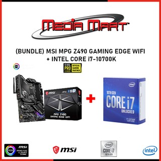 (Bundle) MSI MPG Z490 Gaming Edge Wifi + Intel Core i7-10700K Processor