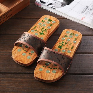 Wooden Clogs Chinese Wind Couple Wooden Shoes