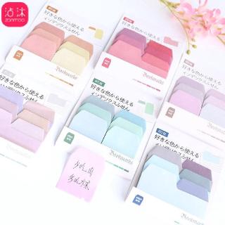 Colorful Sticky Notes Solid Color Memo Pad Mini Sticky Notes Bookmark Decorative Stationary School Office Supplies stickers
