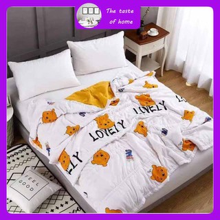 Washed cotton summer cool can not be machinewashed ball does fade single double student dormitory children skin quilt