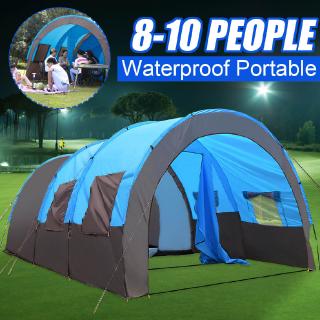 8-10 Person Waterproof Outdoor Camping Garden Party Large Room Hiking Shelter