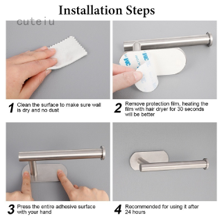 Hot Sale Toilet Roll Paper Holder Self Adhesive Toilet Paper Holder Stainless Steel No Drilling Required