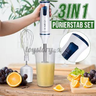 1000W Electric Stick Hand Blender Mixer Whisk Baby Food Fruit Grinder Juicer Set