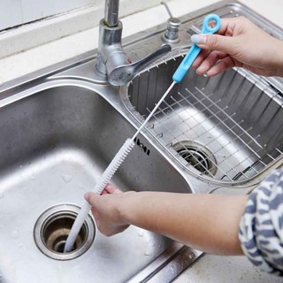 71cm Bendable Kitchen Sewer Cleaning Brush Sink Tub Toilet Dredge Cleaner Pipe happy stay
