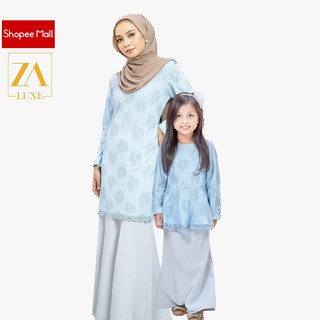 [Shop Malaysia] BAJU KURUNG SEDONDON IBU DAN ANAK Zoe Arissa Luxe Moden Raya 2021 Budak Lace Exclusive Nikah Bridesmaid Kurung Labuh