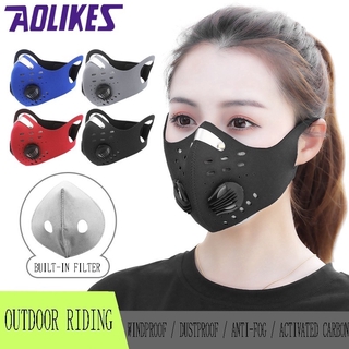 Riding Anti Dust Mask Smog Pm2.5 Activated Carbon Mask Bicycle Mountain Bike Dustproof and Windproof Korean Cotton Anti Dust Korean Filter Mouth Mask