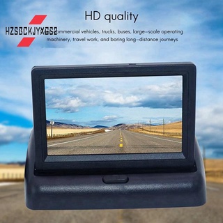 Car 5 Inch Folding Monitors HD Video Mini Car Parking TFT LCD Monitor Display Rear View Reverse Kits with Backup Camera
