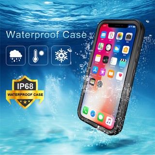 Waterproof IPhone XR Case Shockproof Touch ID Diving Cover