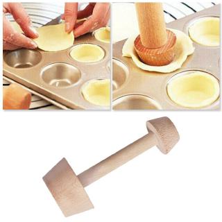 Tart-tamper Egg Side Double Pastry Wooden Diy Pusher Shaping Baking Tool Kitchen