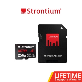 Strontium 256GB Nitro A1 MicroSD Card 100MB/s with Adapter (U3, C10)