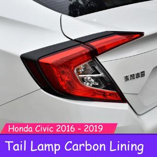 Honda Civic FC 2016 - 2021 Tail Lamp Carbon Lining Cover Car Accessories