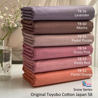 [Shop Malaysia] TB41-TB60 Kain Pasang Original Toyobo Cotton Japan Bidang 58 Price For 0.5m