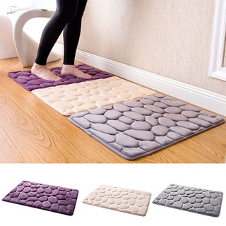 Cobble Stone Style Non Slip PVC Living Room Carpet Pad Bedroom Floor Mat Doormat