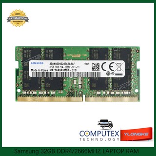 Samsung 32GB DDR4-2666MHz PC4-21300 SODIMM RAM LAPTOP Memory