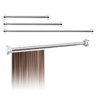 Hot extended 100cm 120cm 150cm toilet to avoid punching shower curtain rod telescopic rod balcony stainless steel clothes rod door and window support