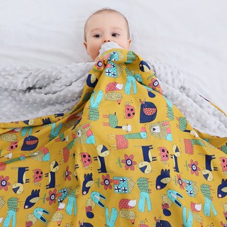 80*100cm Soft Minky Baby Cotton Blanket Newborn Wrap Covers Kids Bedding Set