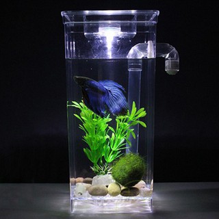 （Lifestar）Fish Tank Desktop Aquarium Betta Fishbowl square fish tank