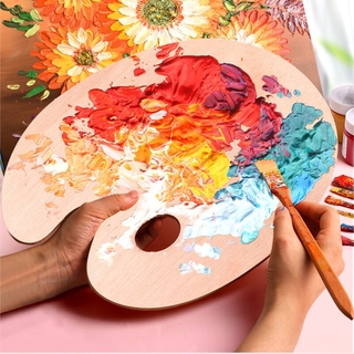 1pc Watercolor Palette oil acrylic painting tool Art Alternatives Paint Tray Artist Plastic wood Supply kids student