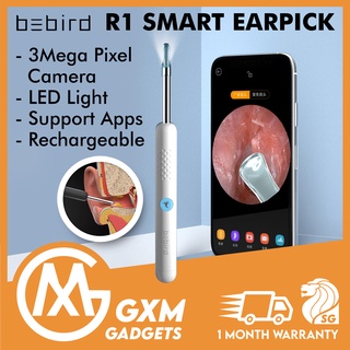 Xiaomi Bebird R1 Smart Visual Ear Sticks Ear Cleaner Endoscope 300W High Precision Earpick Mini Camera Otoscope Health