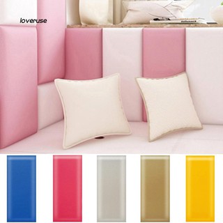 LVUE_Solid Color Baby Anti-collision Wall Mat Foam Waterproof Self-adhesive Cushion