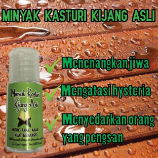 [Shop Malaysia] (Ready Stock) Genuine Kijang Kasturi Oil (3.5 ml) Baby Crying Baby Various