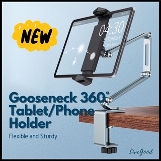 [2022] 360° Gooseneck Tablet & Phone Holder Stand (High Quality - Aluminium Alloy)