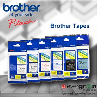 Brother TZE P-touch Tape Labelling Tapes (CLEAR BACKGROUND)