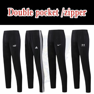 SALE casual pants sports pants loose sports comfortable embroidery pocket zipper printing