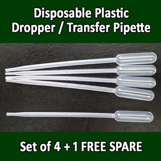 Essential oil transparent disposable plastic dropper / transfer Pipette