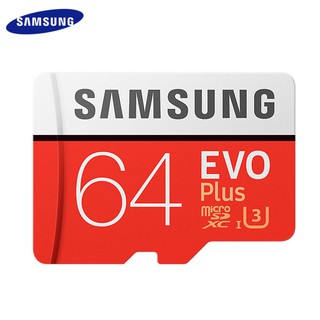 SAMSUNG EVO PLUS Memory Card 64GB High Speed 100 MB/S Micro SD Class 10 U3 TF Cards UHS-I Micro SD Card