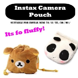 Fluffy Instax Camera Pouch