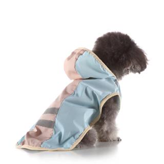 +TIR Large Dog Golden Hair Pet Raincoat Reflective Dog Clothes Raincoat Poncho