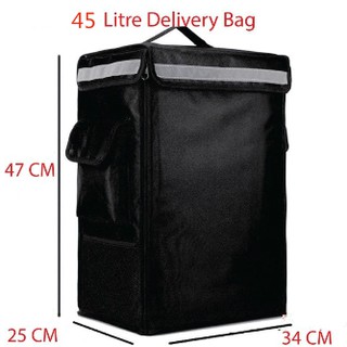Ready Stock 45L Food Delivery Bag Backpacks Style Beg Galas Penghantaran Makanan Thermal Delivery Bag Backpack Warmer Cooler rucksack