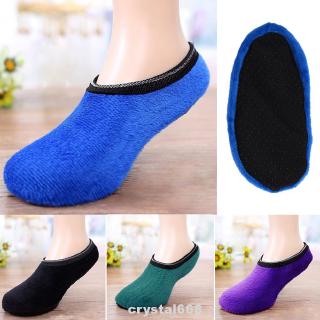 New Socks Adults Women Men Home Thicker Floor Shoes Slip Solid Anti-skidding Stretch Sock Slippers