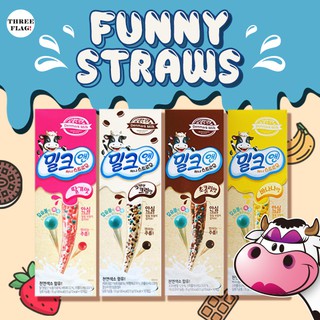 Korea Funny Straws 3.5g X 10pcs - 4types