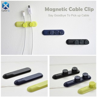 CyberX Magnetic Cable Clip Organizer Desktop Managemen USB Cord Holder Organizer