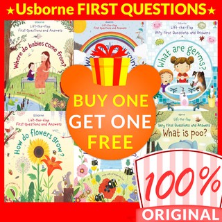 Usborne FIRST QUESTIONS & ANSWERS LIFT-THE-FLAP Series ★ BUY 1 GET 1 FREEBIE [SG Seller. READY STOCK]