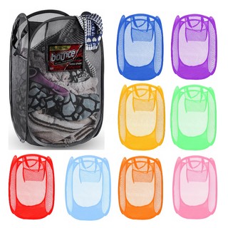 KCASA Laundry Bag POP Up Foldable Mesh Washing Laundry Basket_3C