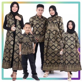 Batik COUPLE Family - Indonesian BATIK COUPLE SARIMBIT Robe FAMILLY SET HRB026 BATIK PUTRA HADI 28