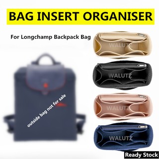 #WALUTZ#(Ready Stock)Bag Insert Organiser Fit For Long.champ Backpack Bag in Bag Shaper LE PLIAGE CLUB Backpack Bag Organizer Bag Insert Bag Liner Felt Inner Bag Multi Compartment Bag
