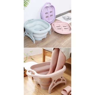 [Shop Malaysia] Foldable Foot Bath Foot Spa Soak Massage Bucket for Home Travel Large Space Basin Healthy Relaxing Leg Detox Tungku Kaki