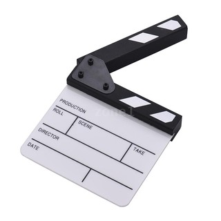 sale ✔Compact Size Acrylic Clapboard Dry Erase TV Film Movie Director Cut Action Scene Clapper Board Slate