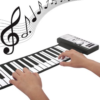 61 Keys 128 Tones Roll Up Electronic Piano Keyboard Digital Keyboard Piano