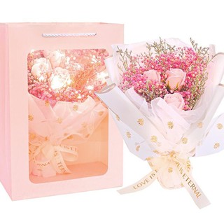 SG Everlasting Bouquet Baby Breathe Roses Flowers Floral Gift 💝 NOT FRESH FLOWERS NURSE DAY
